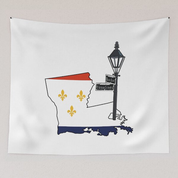 Item preview, New Orleans Cool Map USA Mardi Gras designed and sold by shopdiego.
