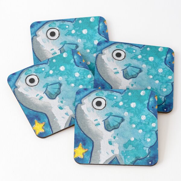 Item preview, Cute Sunfish and Stars designed and sold by starbunnykawaii.