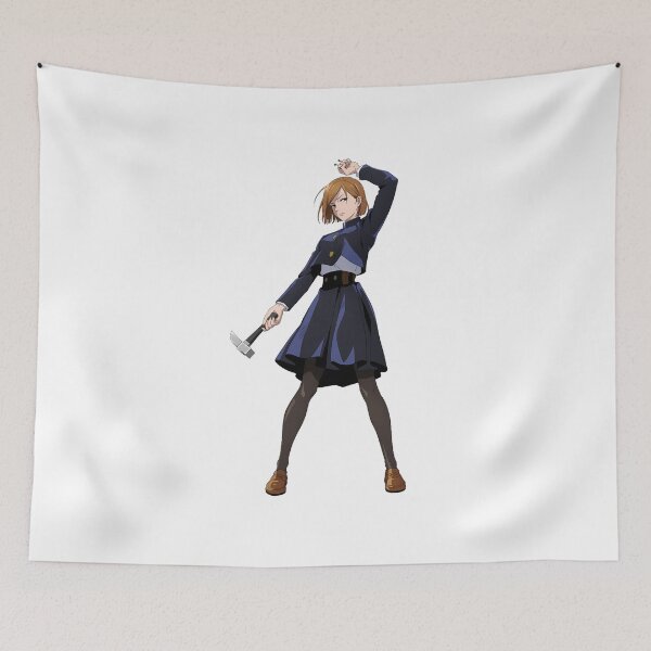 Item preview, Eye‑Patch Anime Heroine with Hammer in Dark Uniform designed and sold by lamiarte.