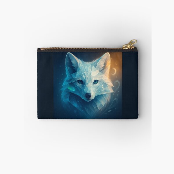 Item preview, Arctic Wolf Art – Arctic Spirit in Crystal Geometry designed and sold by GeoWild Designs.