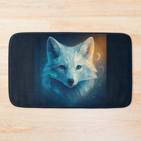 Item preview, Arctic Wolf Art – Arctic Spirit in Crystal Geometry designed and sold by GeoWild Designs.