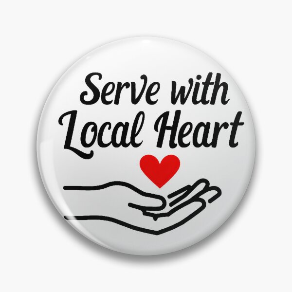 Item preview, Serve With Local Heart Shirt – Volunteer Community Service Local Charity Design designed and sold by Vajid Designs .