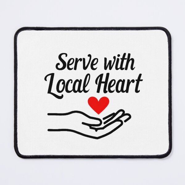 Item preview, Serve With Local Heart Shirt – Volunteer Community Service Local Charity Design designed and sold by Vajid Designs .