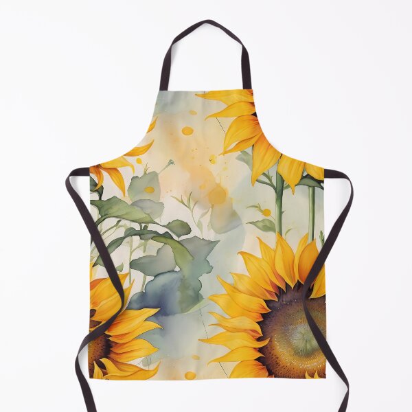 Item preview, Botanical Watercolor Sunflower Seamless Pattern – Sunshine Floral Repeat designed and sold by sana designer.