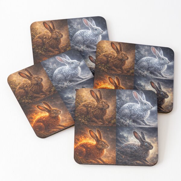 Item preview, Brown Hare – Elemental Spirits of Earth, Frost, Ember & Storm designed and sold by GeoWild Designs.