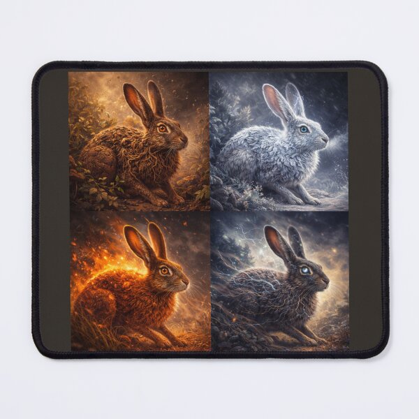 Item preview, Brown Hare – Elemental Spirits of Earth, Frost, Ember & Storm designed and sold by GeoWild Designs.