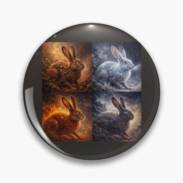Item preview, Brown Hare – Elemental Spirits of Earth, Frost, Ember & Storm designed and sold by GeoWild Designs.