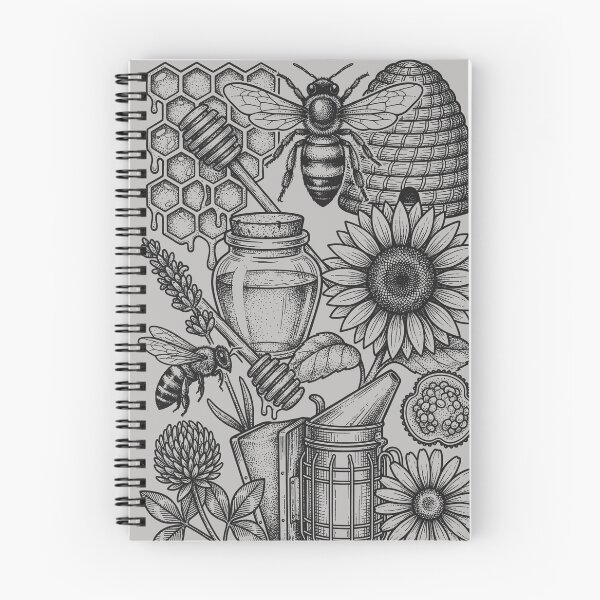Item preview, Classic Entomology Bee Chart - Vintage Woodcut Style designed and sold by DigitalGlade.