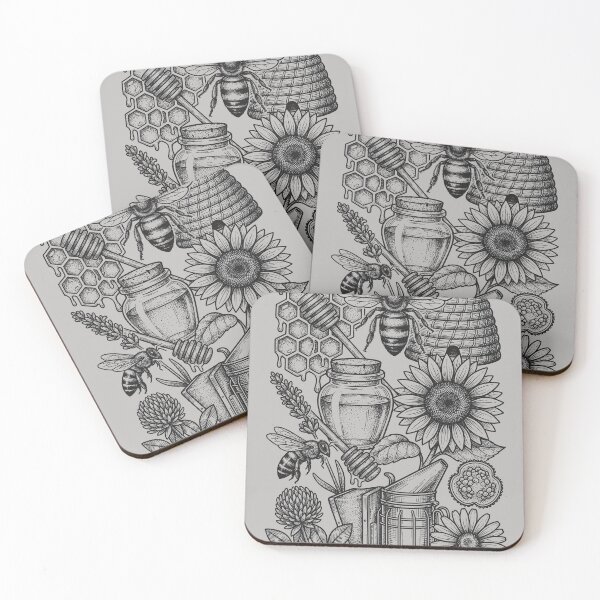 Item preview, Classic Entomology Bee Chart - Vintage Woodcut Style designed and sold by DigitalGlade.