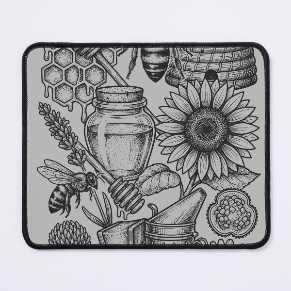 Item preview, Classic Entomology Bee Chart - Vintage Woodcut Style designed and sold by DigitalGlade.