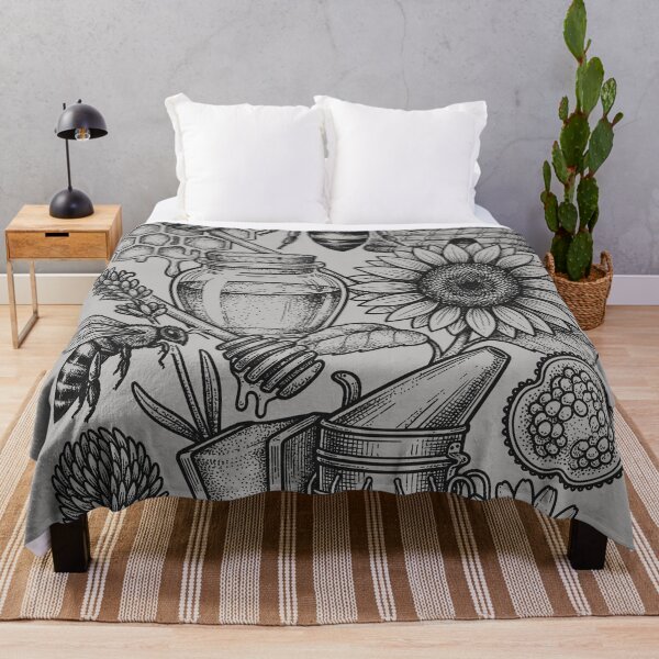 Item preview, Classic Entomology Bee Chart - Vintage Woodcut Style designed and sold by DigitalGlade.