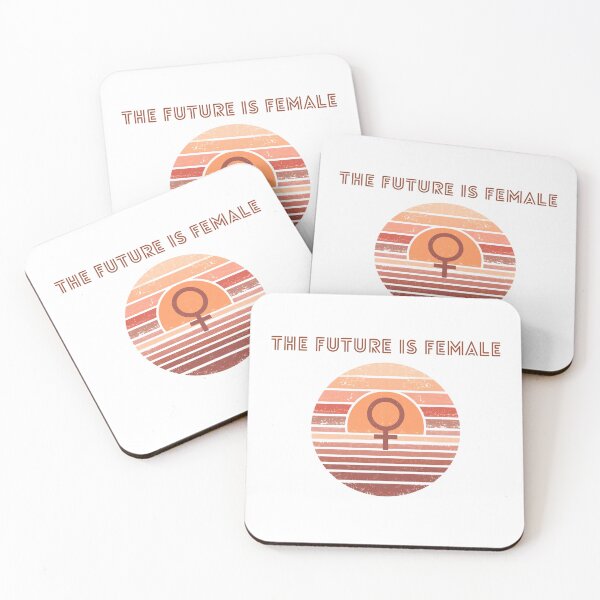 Item preview, The Future Is Female - Retro Sunset Vintage Feminist designed and sold by TobiasLogic.