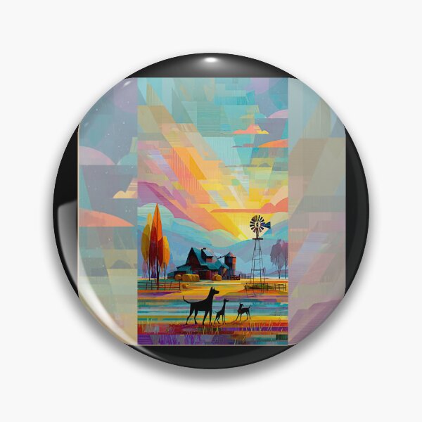 Item preview, Colorado Farm Sunrise – Vibrant Rural Landscape#5 designed and sold by Helios Be. Lavsh.