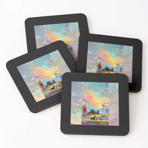Item preview, Colorado Farm Sunrise – Vibrant Rural Landscape#5 designed and sold by Helios Be. Lavsh.