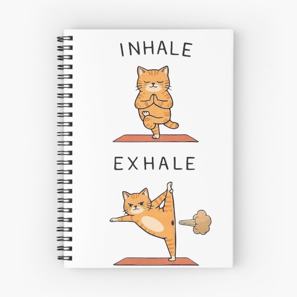 Item preview, Playful Cat Yoga Illustration Artwork designed and sold by doodledat.