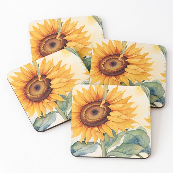 Item preview,  Sunflower Sunshine Watercolor Seamless Pattern – Botanical Floral Repeat designed and sold by sana designer.