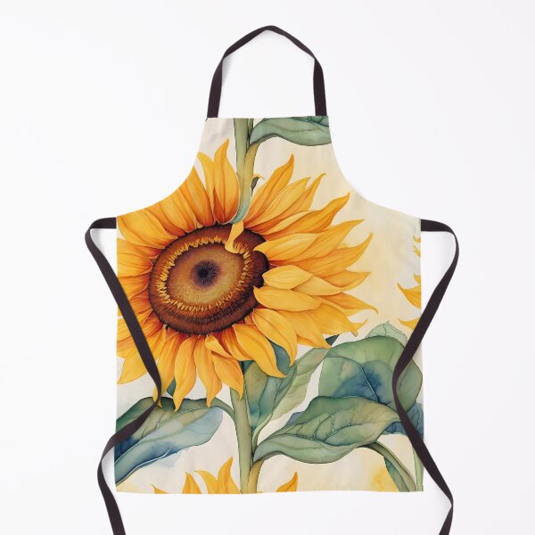 Item preview,  Sunflower Sunshine Watercolor Seamless Pattern – Botanical Floral Repeat designed and sold by sana designer.