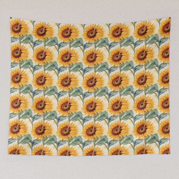 Item preview,  Sunflower Sunshine Watercolor Seamless Pattern – Botanical Floral Repeat designed and sold by sana designer.