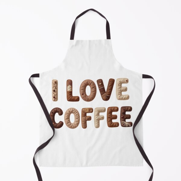 Item preview, I LOVE COFFEE - IN FAUX LETTERING designed and sold by AlexOBrienArt.