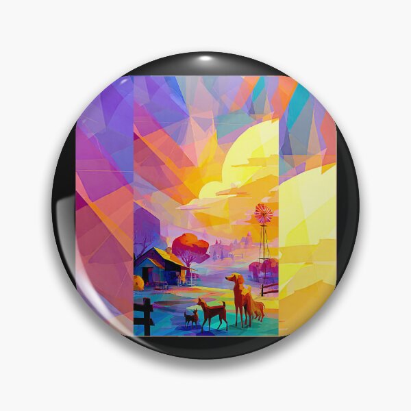 Item preview, Colorado Farm Sunrise – Vibrant Rural Landscape#6 designed and sold by Helios Be. Lavsh.