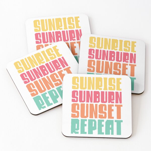 Item preview, Sunrise Sunburn Sunset Repeat designed and sold by Texas Southern Studio.