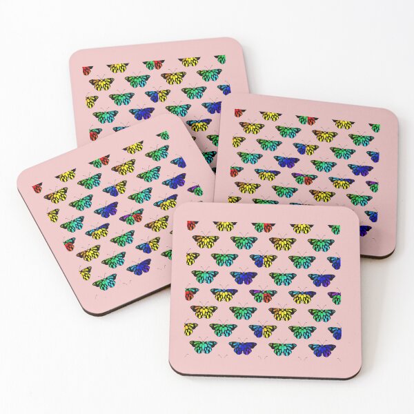 Item preview, Rainbow Butterfly Garden - Colorful Nature Pattern designed and sold by SolutionsArt.