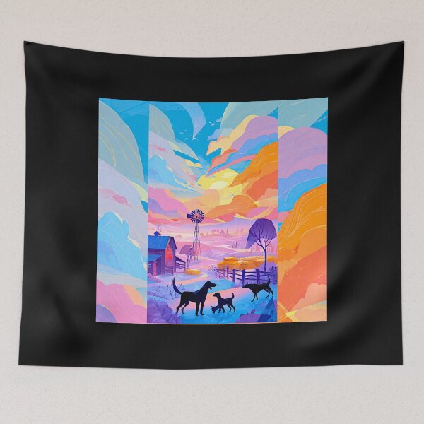 Item preview, Colorado Farm Sunrise – Vibrant Rural Landscape#7 designed and sold by Helios Be. Lavsh.