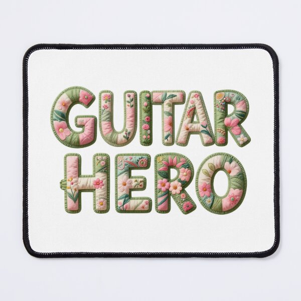 Item preview, GUITAR HERO - IN FAUX LETTERING designed and sold by AlexOBrienArt.