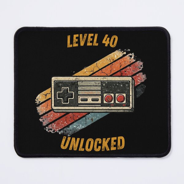 Item preview, Level 40 Unlocked - Funny 40th Birthday Retro Gamer Gift designed and sold by JakubDesigns89.