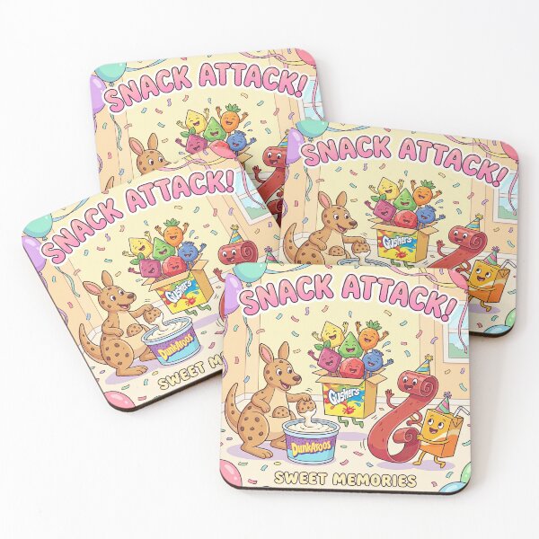 Item preview, Retro Snack Attack Sweet Memories Character Illustration designed and sold by BrickByDream.