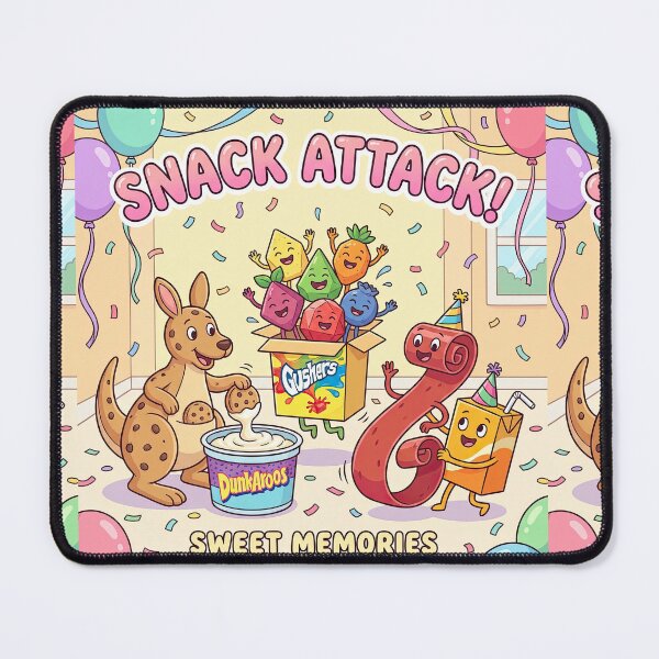Item preview, Retro Snack Attack Sweet Memories Character Illustration designed and sold by BrickByDream.