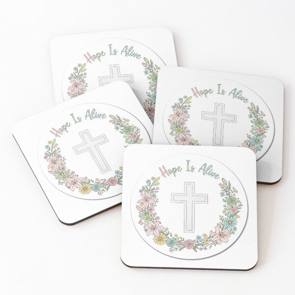 Item preview, Hope Is Alive Christian Easter Sticker designed and sold by Illustrated Faith.