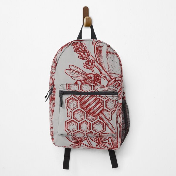 Item preview, Maroon Queen Bee - Vintage Red Ink Tattoo Flash designed and sold by DigitalGlade.