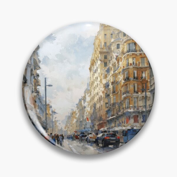 Item preview, Madrid Gran Via Watercolor Scene designed and sold by caracatita75.