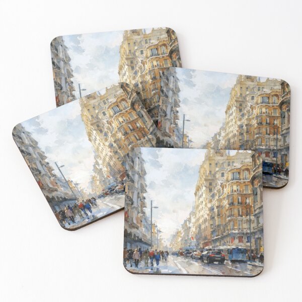 Item preview, Madrid Gran Via Watercolor Scene designed and sold by caracatita75.