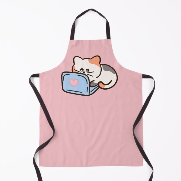 Item preview, cute kawaii cat on computer designed and sold by kaybowzie.