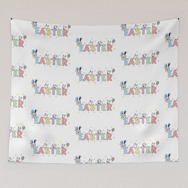 Item preview, Colorful Easter Typography – Cute Pastel Spring Design designed and sold by SimoesArtistry.