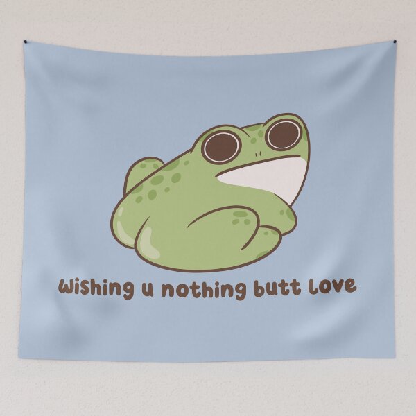 Item preview, wishing you nothing butt love frog designed and sold by kaybowzie.