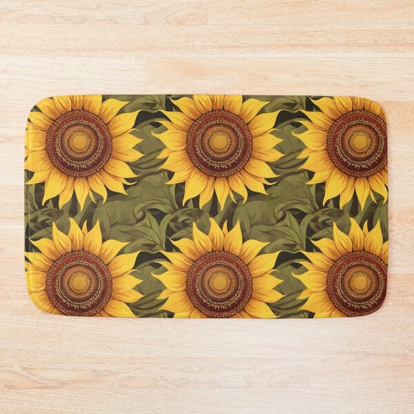 Item preview,  Botanical Sunflower Seamless Pattern – Decorative Floral Repeat designed and sold by sana designer.
