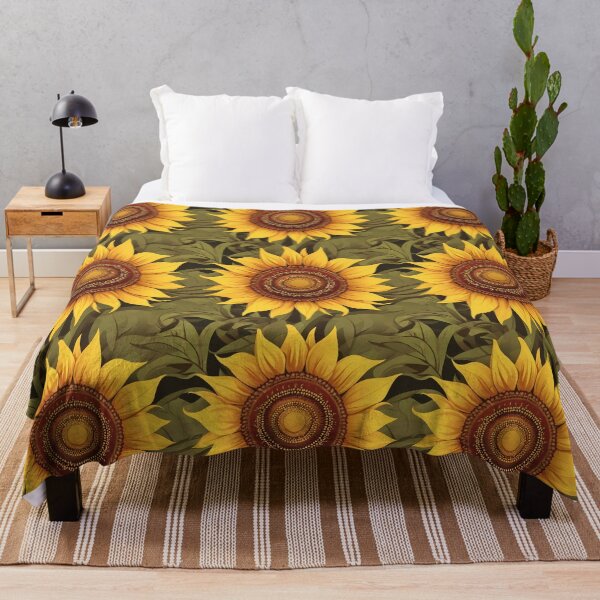 Item preview,  Botanical Sunflower Seamless Pattern – Decorative Floral Repeat designed and sold by sana designer.