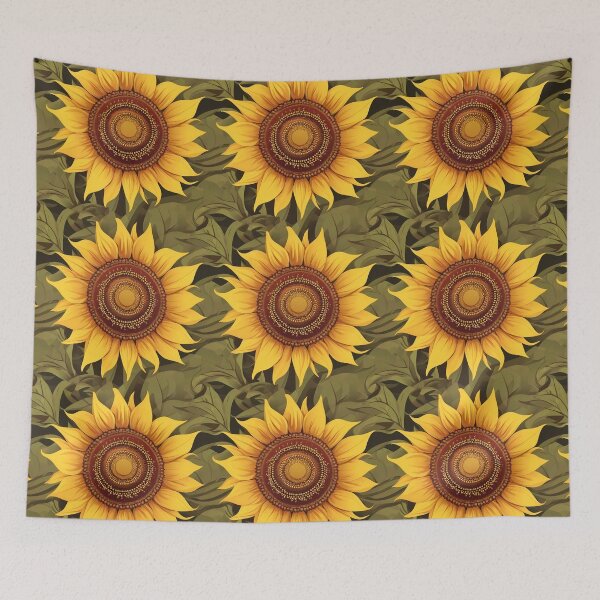Item preview,  Botanical Sunflower Seamless Pattern – Decorative Floral Repeat designed and sold by sana designer.