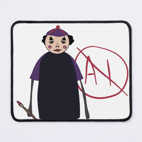 Item preview, Artist Doll painting NO AI on wall illustration  designed and sold by Sheridanlongdog.