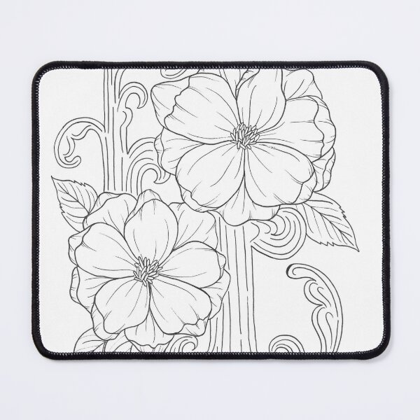 Item preview, Antique Floral Sketch - Botanical Line Art designed and sold by Tiffany Fabelo Studio.