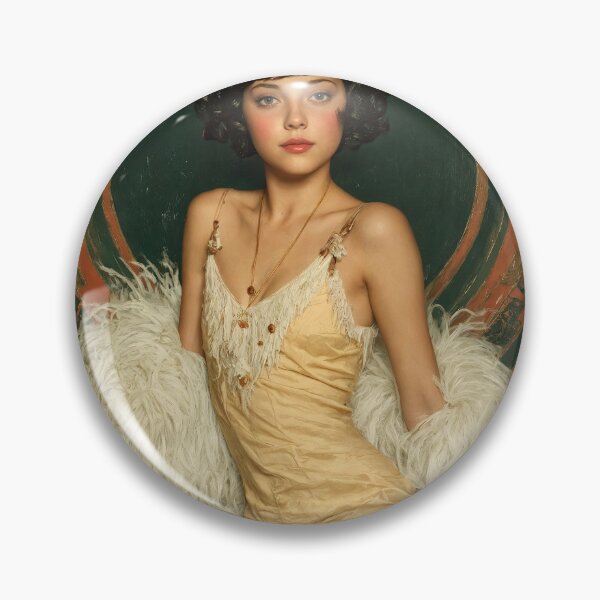 Item preview, Golden Flapper – Vintage 1920s Glamour Art designed and sold by ForeverPrintsOK.