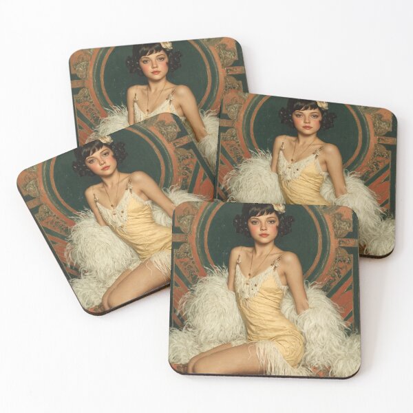 Item preview, Golden Flapper – Vintage 1920s Glamour Art designed and sold by ForeverPrintsOK.