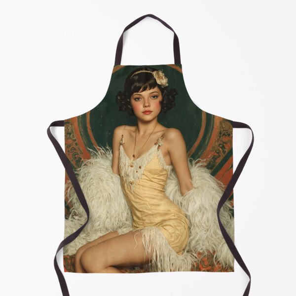 Item preview, Golden Flapper – Vintage 1920s Glamour Art designed and sold by ForeverPrintsOK.