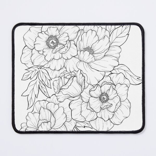 Item preview, Floral Collage Sketch - Botanical Line Art designed and sold by Tiffany Fabelo Studio.