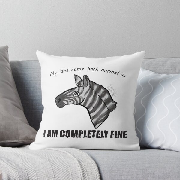 Item preview, Sad zebra patient "My labs are normal" designed and sold by DoodleBeasts.