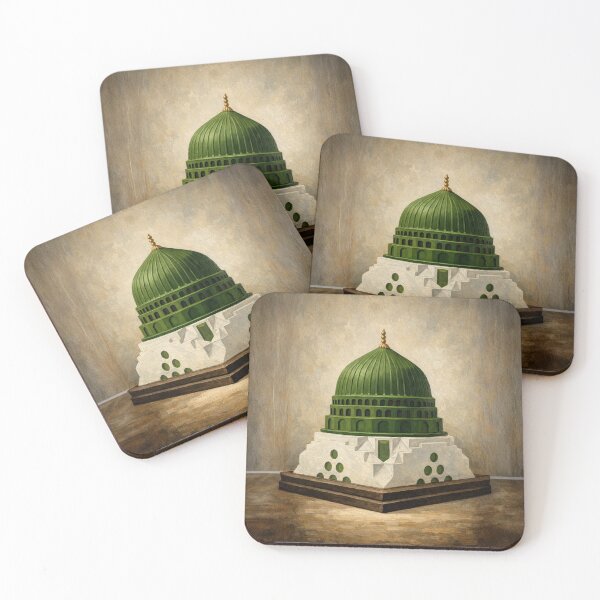 Item preview, The Green Dome of Madina – Sacred Islamic Architecture Art designed and sold by D-Islamic.