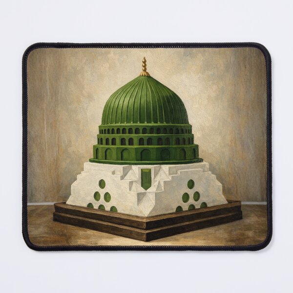 Item preview, The Green Dome of Madina – Sacred Islamic Architecture Art designed and sold by D-Islamic.